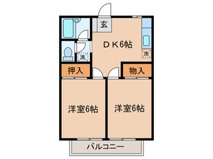 カーサデラミータの物件間取画像